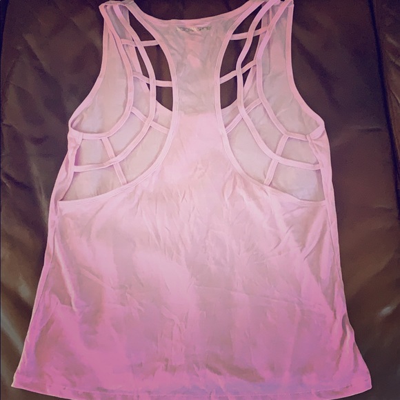 Victoria's Secret Tops - NWT VS Sport Pink Tank Cutout Loose